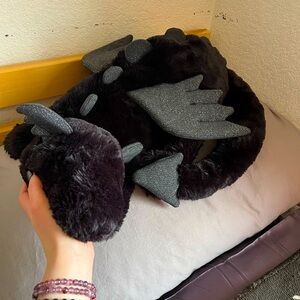 Rare Huge Onyx Jellycat Dragon NWT